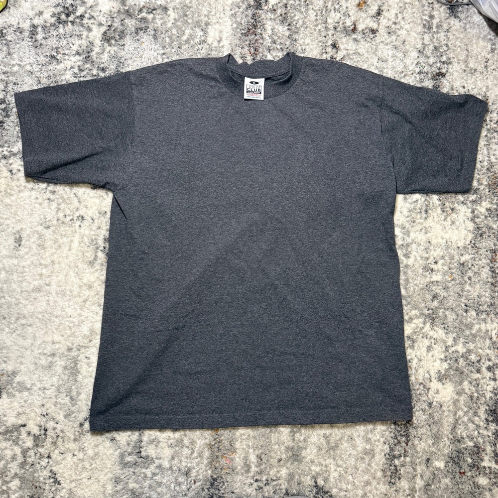 Pro Club Heavy Weight‎ Mens T-Shirt XL Charcoal Gray Short Sleeve Crewneck Tee